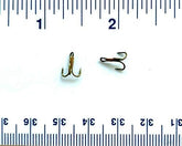 Gerry's Tackle 3X Strong Bronze Treble Hooks Size 18 - 50-pack